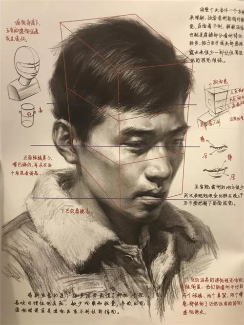 素描头像画法