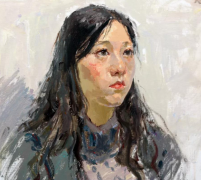 色彩头像绘画的嘴与耳朵以及头发画法讲解，记得收藏！