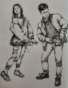 人物速写时如何提高画面效果？